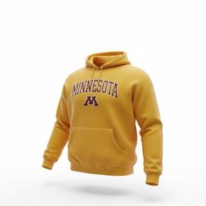University Of Minnesota Golden Gophers Hooded Sweatshirt Men's XL Yellow
